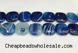 CAA4778 15.5 inches 25*25mm square banded agate beads wholesale