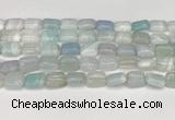 CAA4793 15.5 inches 10*14mm rectangle banded agate beads wholesale