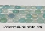 CAA4801 15.5 inches 12*16mm rectangle banded agate beads wholesale