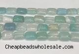 CAA4809 15.5 inches 13*18mm rectangle banded agate beads wholesale