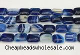 CAA4818 15.5 inches 15*20mm rectangle banded agate beads wholesale