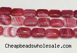 CAA4824 15.5 inches 18*25mm rectangle banded agate beads wholesale