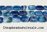 CAA4826 15.5 inches 18*25mm rectangle banded agate beads wholesale