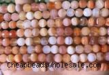 CAA4855 15.5 inches 6mm faceted round botswana agate beads