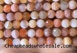 CAA4857 15.5 inches 10mm faceted round botswana agate beads