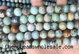 CAA4971 15.5 inches 10mm round agate gemstone beads wholesale