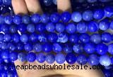 CAA5031 15.5 inches 8mm round blue dragon veins agate beads