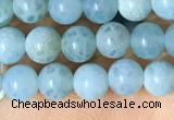 CAA5140 15.5 inches 4mm round dragon veins agate beads wholesale