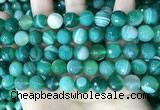 CAA5236 15.5 inches 10mm faceted round banded agate beads