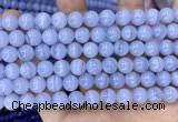 CAA5278 15.5 inches 10mm round natural blue lace agate beads