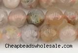 CAA5280 15.5 inches 6mm round sakura agate gemstone beads