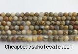 CAA5291 15.5 inches 6mm faceted round crazy lace agate beads wholesale