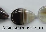 CAA533 15.5 inches 20*30mm flat teardrop madagascar agate beads