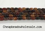 CAA5350 15.5 inches 10*14mm drum agate gemstone beads