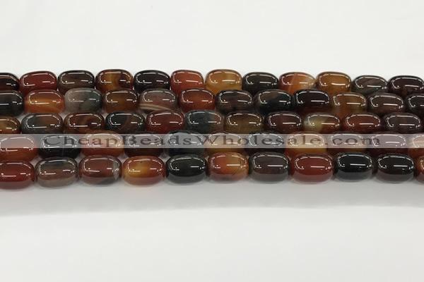 CAA5350 15.5 inches 10*14mm drum agate gemstone beads