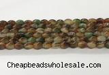 CAA5363 15.5 inches 8*12mm twisted rice agate gemstone beads