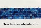 CAA5382 15.5 inches 6*7mm - 8*8mm nuggets agate gemstone beads