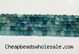 CAA5383 15.5 inches 6*7mm - 8*8mm nuggets agate gemstone beads