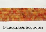 CAA5388 15.5 inches 6*7mm - 8*8mm nuggets agate gemstone beads