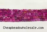 CAA5390 15.5 inches 6*7mm - 8*8mm nuggets agate gemstone beads