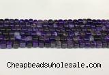 CAA5391 15.5 inches 6*7mm - 8*8mm nuggets agate gemstone beads