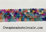 CAA5392 15.5 inches 6*7mm - 8*8mm nuggets agate gemstone beads