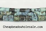 CAA5412 15.5 inches 15*15mm tube agate gemstone beads