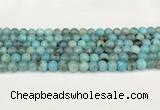 CAA5414 15.5 inches 8mm round agate gemstone beads