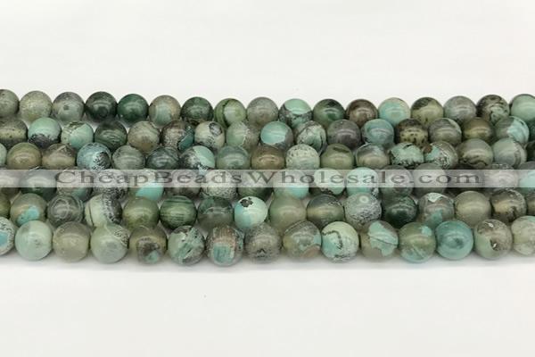 CAA5415 15.5 inches 8mm round agate gemstone beads