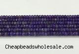 CAA5436 15.5 inches 6*8mm faceted rondelle agate gemstone beads