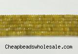 CAA5439 15.5 inches 6*8mm faceted rondelle agate gemstone beads