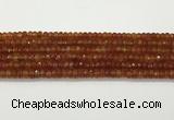 CAA5442 15.5 inches 6*8mm faceted rondelle agate gemstone beads