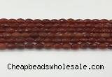 CAA5459 15.5 inches 8*12mm faceted rice agate beads