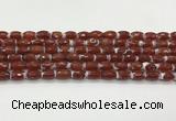 CAA5460 15.5 inches 8*12mm faceted rice agate beads