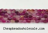 CAA5462 15.5 inches 8*12mm faceted rice agate beads