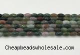 CAA5471 15.5 inches 8*12mm faceted rice agate beads