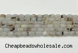 CAA5481 15.5 inches 8*12mm faceted rice agate beads