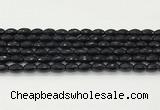 CAA5483 15.5 inches 8*12mm faceted rice agate beads