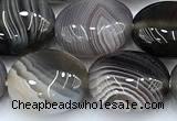 CAA5892 15 inches 10*12mm oval botswana agate gemstone beads