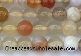 CAA5905 15 inches 4mm round colorful agate gemstone beads