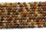 CAA6110 15.5 inches 4mm round dragon vein agate gemstone beads