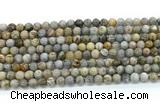 CAA6120 15.5 inches 4mm round bamboo leaf agate gemstone beads