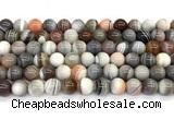 CAA6132 15 inches 8mm round Botswana agate beads wholesale