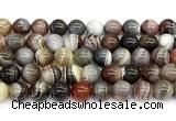 CAA6141 15 inches 12mm round Botswana agate beads wholesale