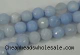 CAA736 15.5 inches 8mm faceted round blue lace agate beads wholesale