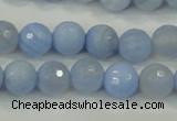 CAA738 15.5 inches 12mm faceted round blue lace agate beads wholesale