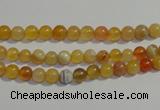 CAA86 15.5 inches 4mm round botswana agate gemstone beads