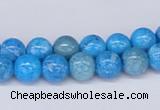 CAB221 15.5 inches 8mm round blue crazy lace agate beads