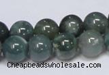 CAB386 15.5 inches 12mm round moss agate gemstone beads wholesale