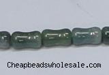 CAB395 15.5 inches 8*14mm bamboo shape moss agate gemstone beads